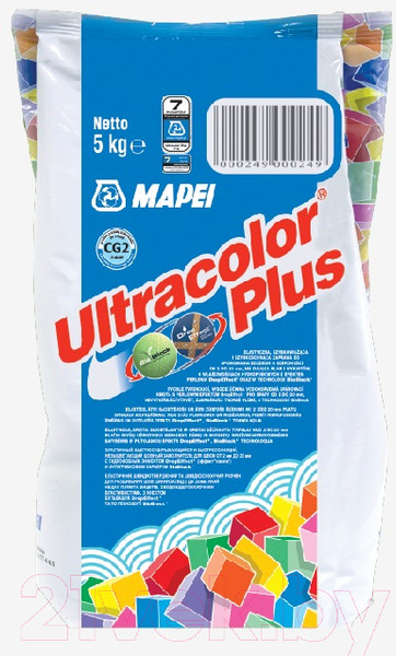 Изображение товара Фуга цементная Mapei Ultra Color Plus N103 (2кг, белая луна)