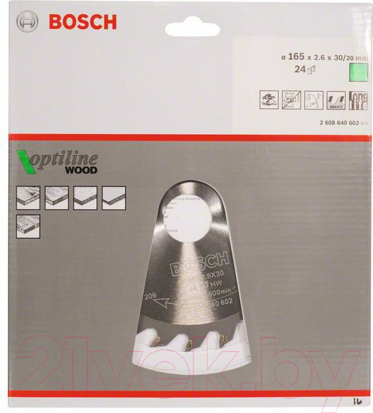 Изображение товара Пильный диск Bosch 2.608.640.602