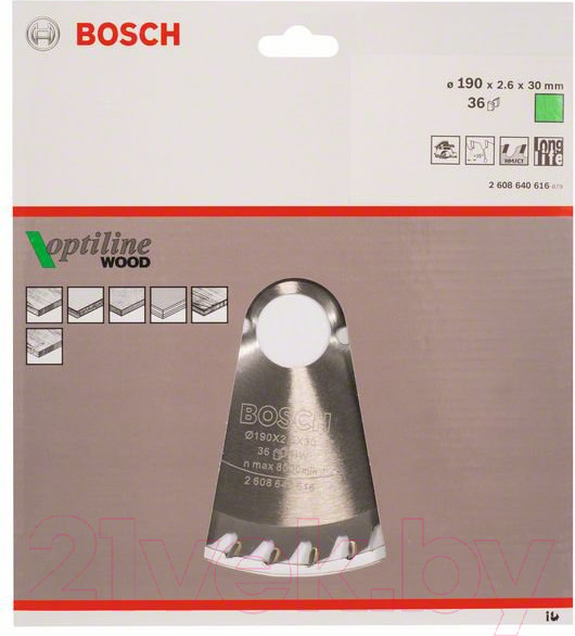 Изображение товара Пильный диск Bosch 2.608.640.616