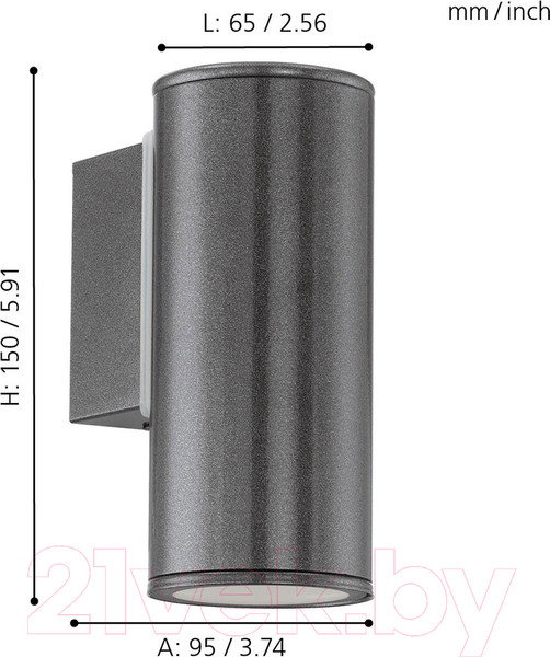 Изображение товара Бра уличное Eglo Riga 94102