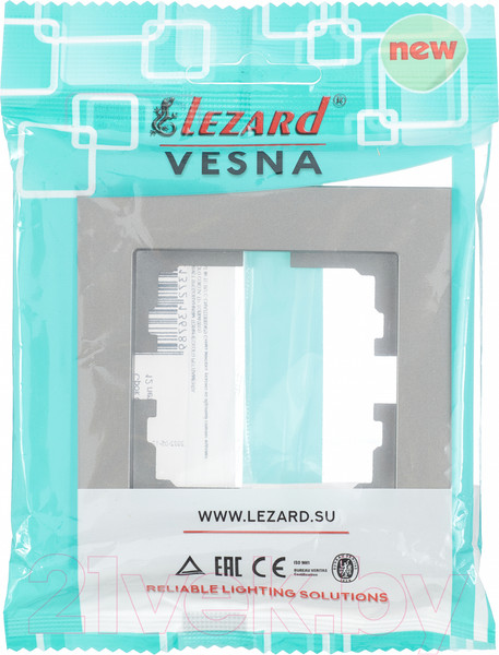 Изображение товара Рамка для выключателей и розеток Lezard Vesna 742-3500-146