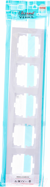 Изображение товара Рамка для выключателей и розеток Lezard Vesna 742-0200-150