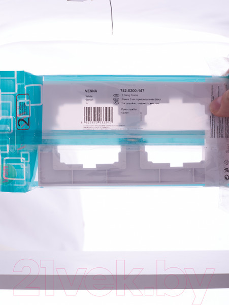 Изображение товара Рамка для выключателей и розеток Lezard Vesna 742-0200-147