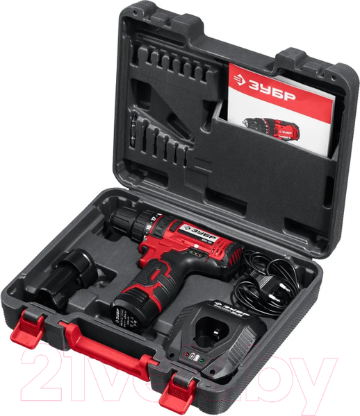 Изображение товара Аккумуляторная дрель-шуруповерт Зубр ДШЛ-125-22