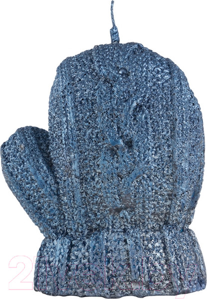 Изображение товара Свеча Волшебная страна Варежка / 008335 (синий)