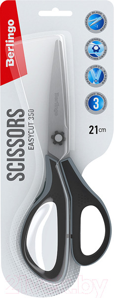 Изображение товара Ножницы канцелярские Berlingo Easycut 350 / DNn_21035_c (серый)