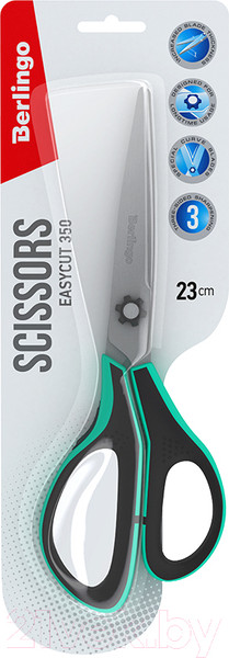 Изображение товара Ножницы канцелярские Berlingo Easycut 350 / DNn_23035_b (бирюзовый)