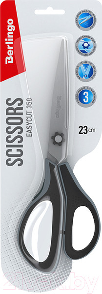 Изображение товара Ножницы канцелярские Berlingo Easycut 350 / DNn_23035_c (серый)