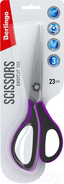 Изображение товара Ножницы канцелярские Berlingo Easycut 350 / DNn_23035_a (сиреневый)