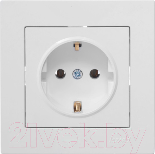 Изображение товара Розетка Lezard Vesna 742-0288-122B с заземлением (белый)