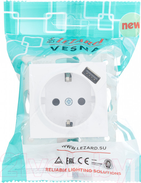 Изображение товара Розетка Lezard Vesna 742-0288-181