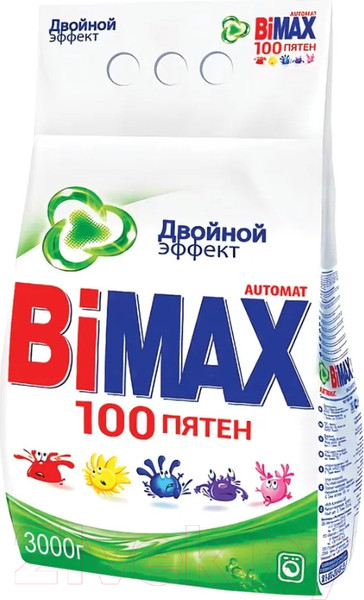 Изображение товара Стиральный порошок Bimax 100 пятен Automat (3кг)
