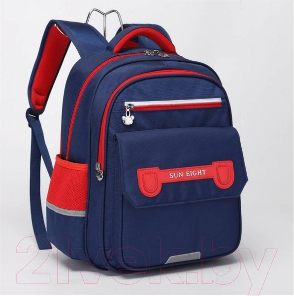 Изображение товара Школьный рюкзак Sun Eight SE-90058 (темно-синий/красный)