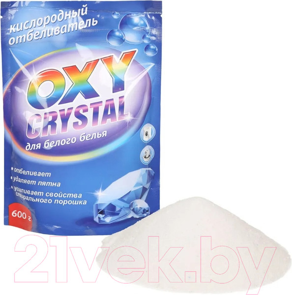 Изображение товара Пятновыводитель GreenFIELD Белизна Oxy Crystal для белого белья (600г)