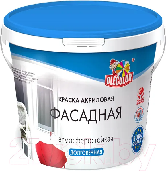 Изображение товара Краска Olecolor Водно-дисперсионная Фасадная База С (4.5л)