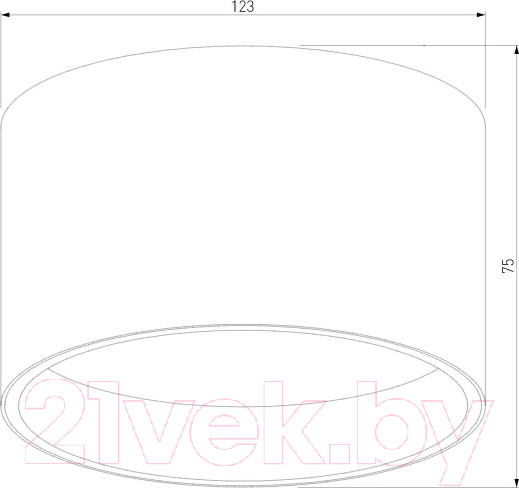 Изображение товара Светильник Elektrostandard Banti 13W 25123/LED (черный)