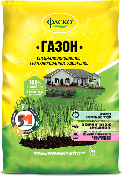 Изображение товара Удобрение Фаско Газон 5М (3кг)