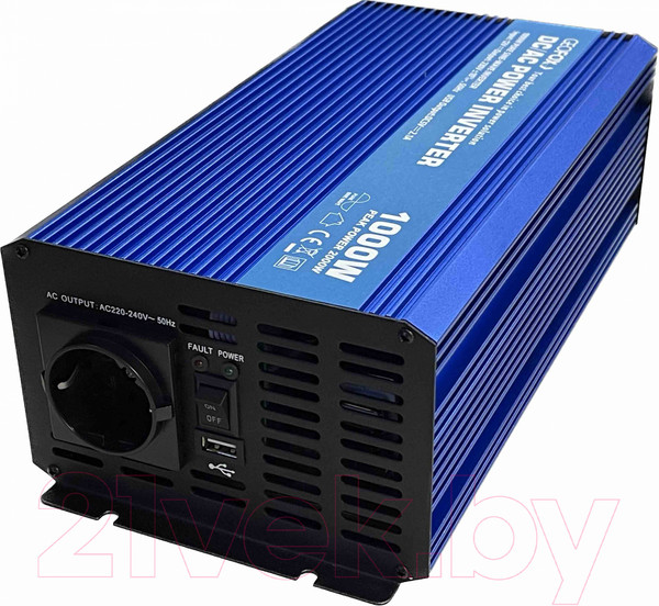 Изображение товара Автомобильный инвертор Geofox P 1000W/12v