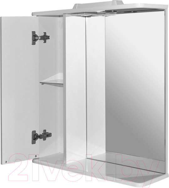 Изображение товара Шкаф с зеркалом для ванной Mixline Этьен 65 L 534830 (с подсветкой)