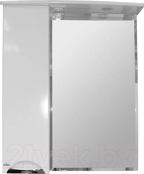 Изображение товара Шкаф с зеркалом для ванной Mixline Кассиопея 75 L 534973 (с подсветкой)