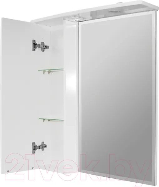 Изображение товара Шкаф с зеркалом для ванной Mixline Кассиопея 75 L 534973 (с подсветкой)