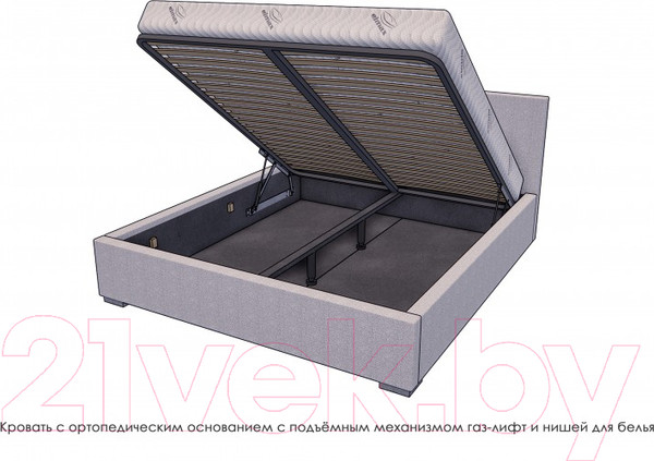 Изображение товара Двуспальная кровать Elmax Лигурия 160x200 Газ-лифт (Glory 17)