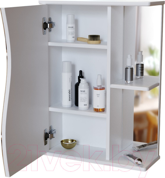 Изображение товара Шкаф с зеркалом для ванной Mixline Классик 50 L 525509