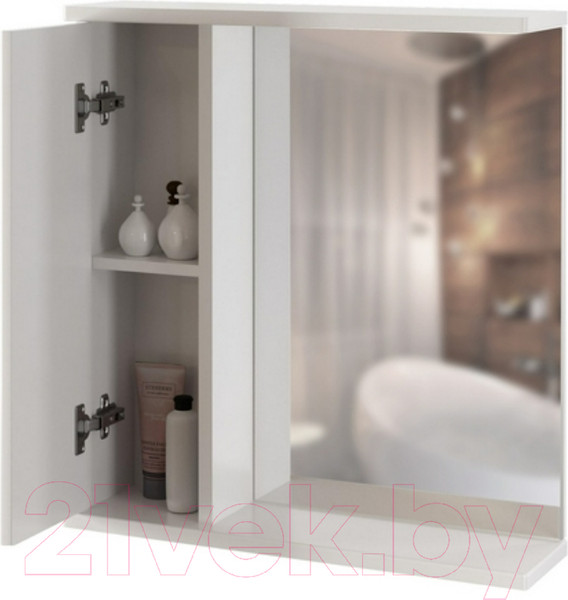 Изображение товара Шкаф с зеркалом для ванной Mixline Росток 65 L 537420