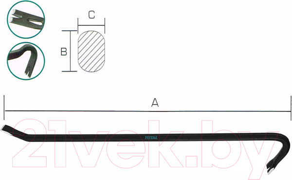 Изображение товара Лом TOTAL THT431362