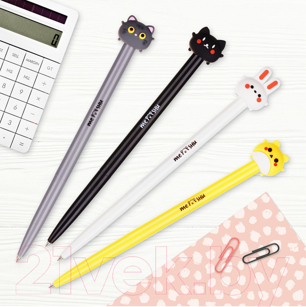 Изображение товара Ручка шариковая Meshu Cute Friends / 296372 (синий)