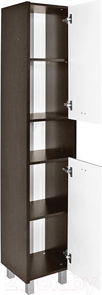 Изображение товара Шкаф-пенал для ванной Mixline Боско 35 R 522470 (белый/венге)