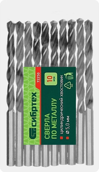 Изображение товара Набор сверл СибрТех 72250