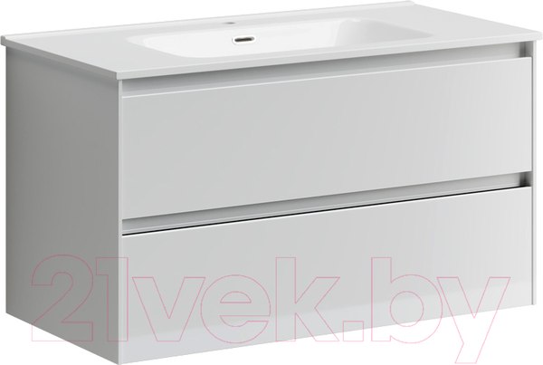 Изображение товара Тумба под умывальник Sancos Cento / CN90W (белый глянец)