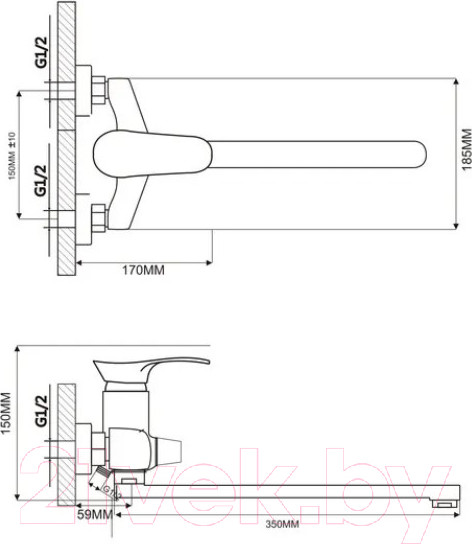 Изображение товара Смеситель Ekko E22001