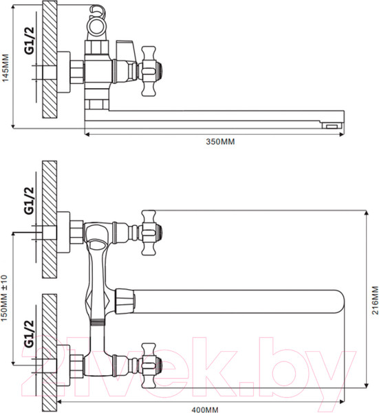 Изображение товара Смеситель Ekko E22024