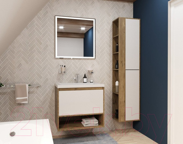 Изображение товара Шкаф-пенал для ванной Эстет Monaco Wood L 40x35x174.7 / ФР-00010687