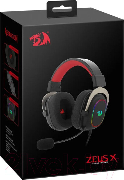 Изображение товара Наушники-гарнитура Redragon Zeus X RGB / 70550