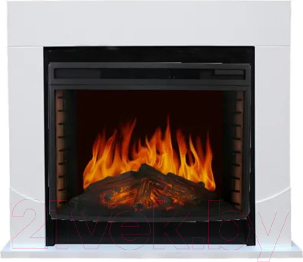 Изображение товара Каминокомплект Смолком Luton FS33/FS33W/L33 + Dioramic 33 LED FX (бьянко белый)