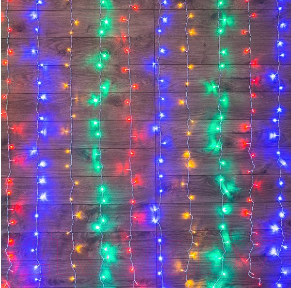 Изображение товара Световой занавес Neon-Night Светодиодный дождь 235-098 (3x2м, мультиколор)