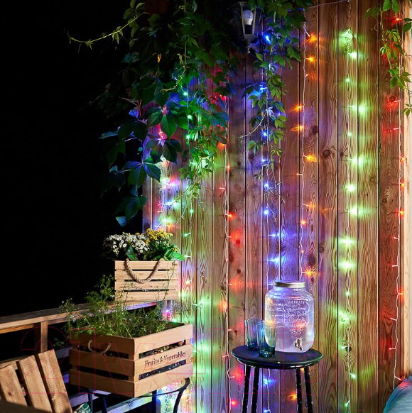 Изображение товара Световой занавес Neon-Night Светодиодный дождь 235-098 (3x2м, мультиколор)