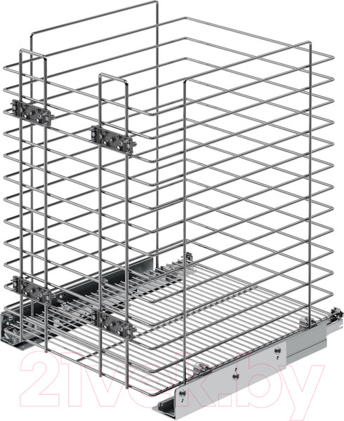 Изображение товара Корзина для белья выдвижная Starax S-8056-C (хром)