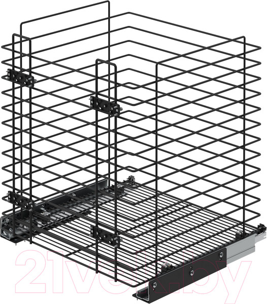 Изображение товара Корзина для белья выдвижная Starax S-8057-A (антрацит)