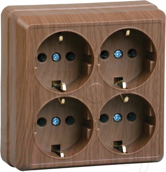 Изображение товара Розетка IEK Октава ERO41-K04-16-DC (дуб)