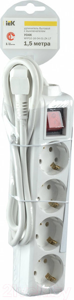 Изображение товара Удлинитель IEK WYP10-16-04-01-ZK-17
