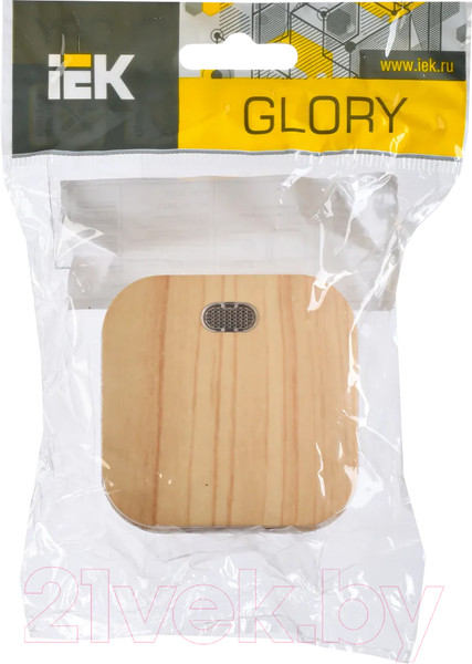 Изображение товара Выключатель IEK Glory EVH11-K34-10 (сосна)
