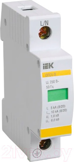 Изображение товара Ограничитель перенапряжения IEK MOP20-1-D