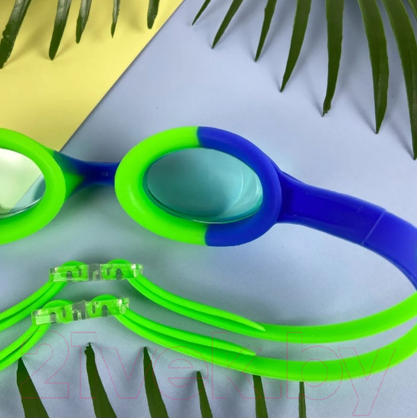 Изображение товара Очки для плавания Elous YG-1300 (зеленый/синий)