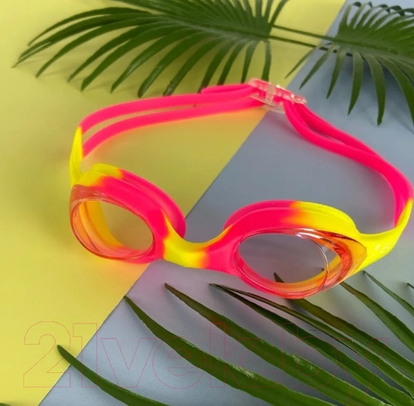 Изображение товара Очки для плавания Elous YG-1300 (розовый/желтый)