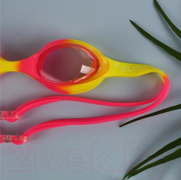 Изображение товара Очки для плавания Elous YG-1300 (розовый/желтый)