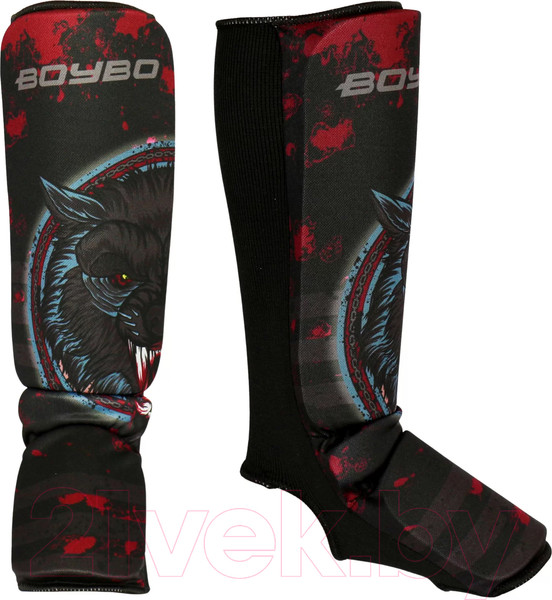 Изображение товара Защита голень-стопа для единоборств BoyBo Wolf (XS, нейлон)